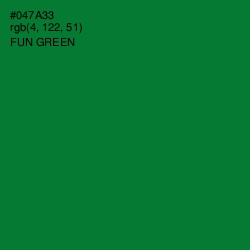 #047A33 - Fun Green Color Image