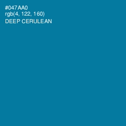 #047AA0 - Deep Cerulean Color Image