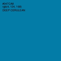 #047CA8 - Deep Cerulean Color Image