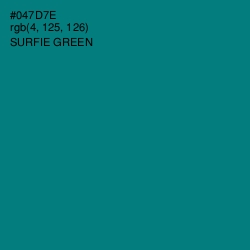 #047D7E - Surfie Green Color Image