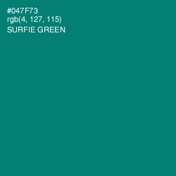 #047F73 - Surfie Green Color Image