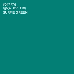 #047F76 - Surfie Green Color Image