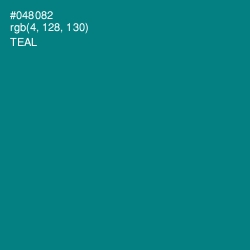 #048082 - Teal Color Image