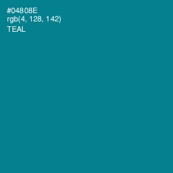 #04808E - Teal Color Image