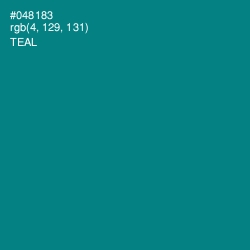 #048183 - Teal Color Image