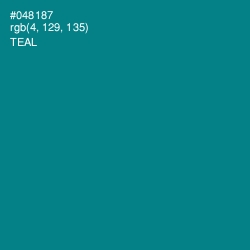 #048187 - Teal Color Image