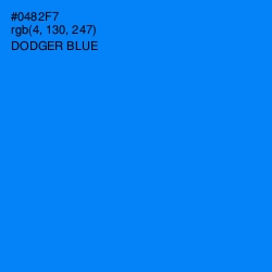 #0482F7 - Dodger Blue Color Image