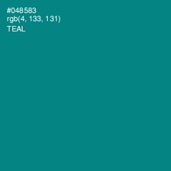 #048583 - Teal Color Image