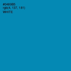 #0489B5 - Bondi Blue Color Image