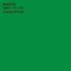 #048D40 - Eucalyptus Color Image