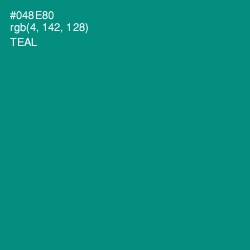 #048E80 - Teal Color Image