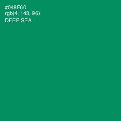 #048F60 - Deep Sea Color Image