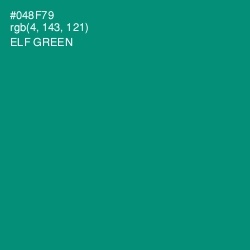 #048F79 - Elf Green Color Image