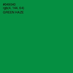 #049040 - Green Haze Color Image