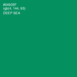 #04905F - Deep Sea Color Image