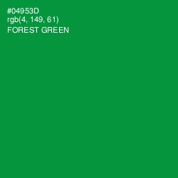 #04953D - Forest Green Color Image