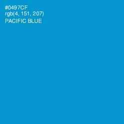 #0497CF - Pacific Blue Color Image