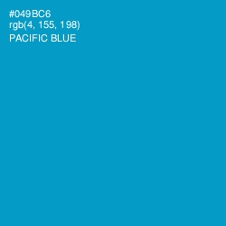 #049BC6 - Pacific Blue Color Image