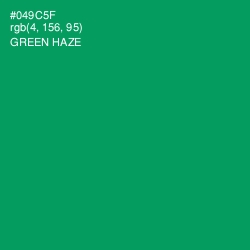 #049C5F - Green Haze Color Image