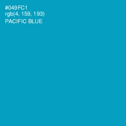 #049FC1 - Pacific Blue Color Image