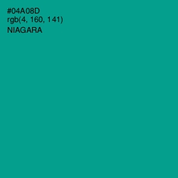 #04A08D - Niagara Color Image