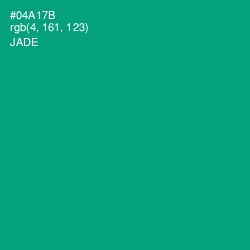 #04A17B - Jade Color Image