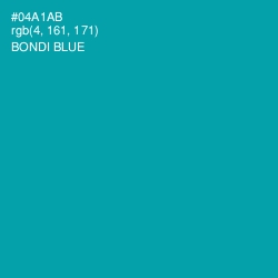 #04A1AB - Bondi Blue Color Image