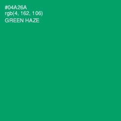 #04A26A - Green Haze Color Image