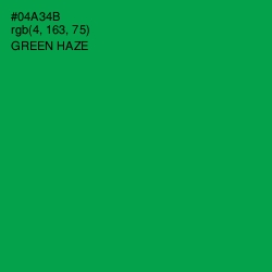 #04A34B - Green Haze Color Image