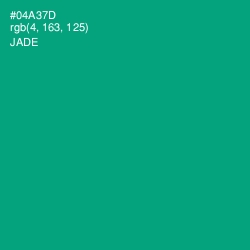 #04A37D - Jade Color Image