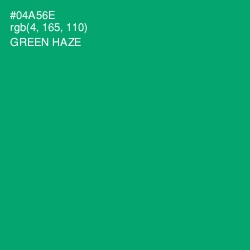 #04A56E - Green Haze Color Image