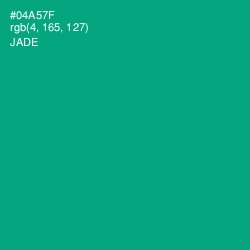 #04A57F - Jade Color Image