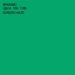 #04A66C - Green Haze Color Image