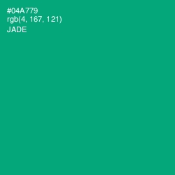 #04A779 - Jade Color Image
