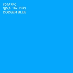 #04A7FC - Dodger Blue Color Image