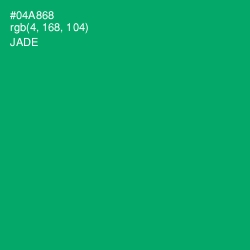 #04A868 - Jade Color Image
