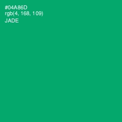 #04A86D - Jade Color Image