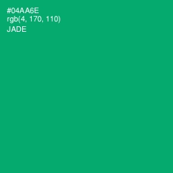 #04AA6E - Jade Color Image
