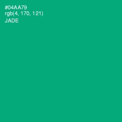 #04AA79 - Jade Color Image