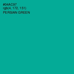 #04AC97 - Persian Green Color Image