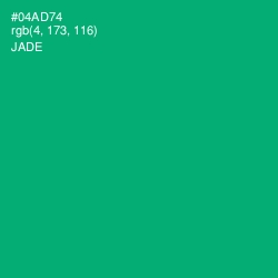 #04AD74 - Jade Color Image