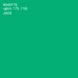 #04AF76 - Jade Color Image