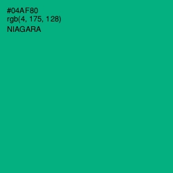 #04AF80 - Niagara Color Image