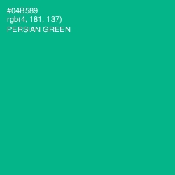 #04B589 - Persian Green Color Image