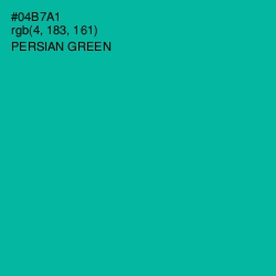 #04B7A1 - Persian Green Color Image