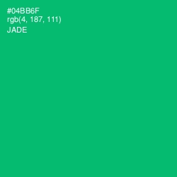 #04BB6F - Jade Color Image