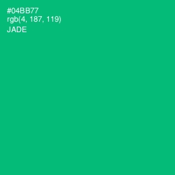 #04BB77 - Jade Color Image