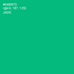 #04BB7D - Jade Color Image