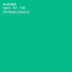 #04BB8B - Persian Green Color Image