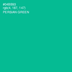 #04BB93 - Persian Green Color Image